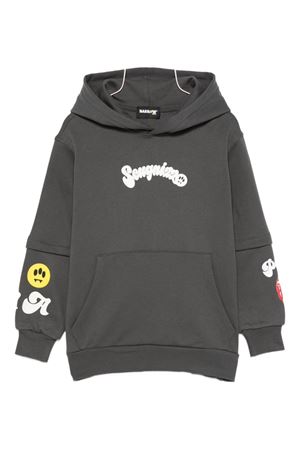 felpa in cotone nero BARROW KIDS | F5BKJUHS158251